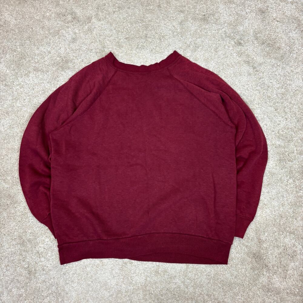 Vintage 80s Cambridge University Crest Raglan Crew Sweatshirt Men's M - Picture 3 of 13